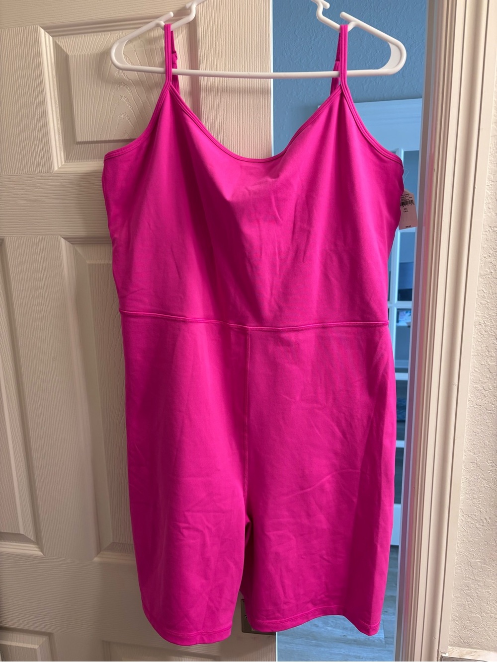 GAP FIT Hot Pink Women’s One-Piece Romper with Spaghetti Straps